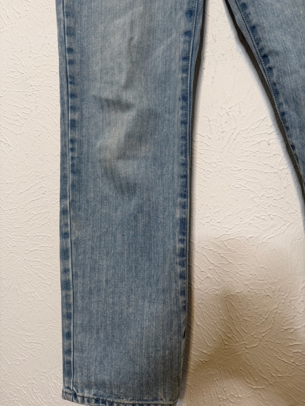 Sincerely Jules Women's Light Wash subtle Stripped Straight Jeans Size 5/27 - Picture 13 of 13